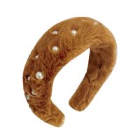 Basic Classic Style Solid Color Plush Hair Band main image 3