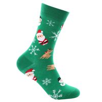Unisex Weihnachten Weihnachtsmann Baumwolle Crew Socken Ein Paar sku image 4