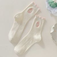 Femmes Mignon Fleur Coton Crew Socks Une Paire sku image 2