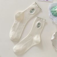Femmes Mignon Fleur Coton Crew Socks Une Paire sku image 4