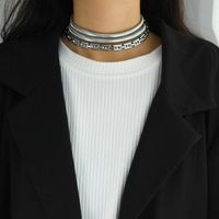 304 Stainless Steel Simple Style Plating Solid Color Choker main image 2