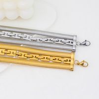 304 Stainless Steel Simple Style Plating Solid Color Choker main image 4