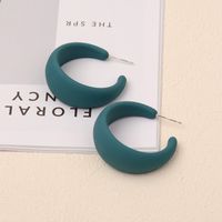 1 Pair Basic C Shape Stoving Varnish Arylic Earrings sku image 6