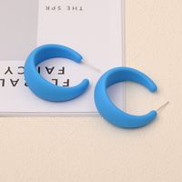 1 Pair Basic C Shape Stoving Varnish Arylic Earrings sku image 3