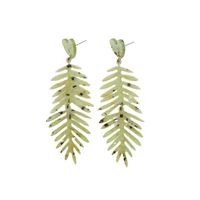 Wholesale Jewelry Simple Style Classic Style Leaf Arylic Drop Earrings main image 2