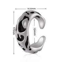 1 Piece Cool Style Round Dragon Enamel Plating Stainless Steel Earrings sku image 20