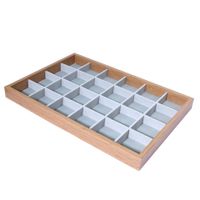 Modern Style Rectangle Wood Flannel Jewelry Rack main image 3