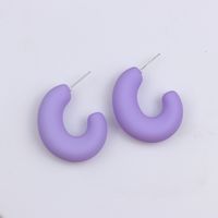 1 Pair Simple Style Solid Color Spray Paint Arylic Ear Studs sku image 8