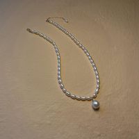 Elegant Lady Geometric Imitation Pearl Copper Women's Pendant Necklace main image 5