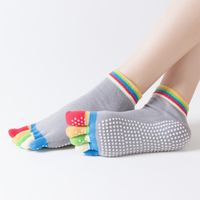 Women's Cartoon Style Sports Color Block Solid Color Cotton Crew Socks A Pair main image 5