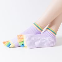Women's Cartoon Style Sports Color Block Solid Color Cotton Crew Socks A Pair sku image 6