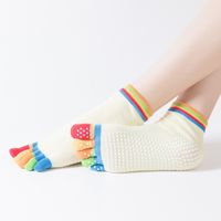 Women's Cartoon Style Sports Color Block Solid Color Cotton Crew Socks A Pair sku image 1