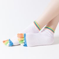 Women's Cartoon Style Sports Color Block Solid Color Cotton Crew Socks A Pair sku image 3