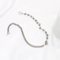 304 Stainless Steel Simple Style Cool Style Plating Solid Color Knot Necklace main image 3