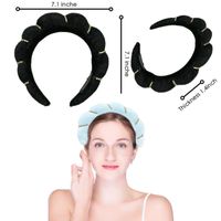 Simple Style Color Block Towel Velvet Hair Band main image 5