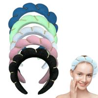 Simple Style Color Block Towel Velvet Hair Band main image 2