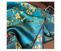 Women's Retro Ethnic Style Tree Flower Mulberry Silk Printing Silk Scarf main image 3