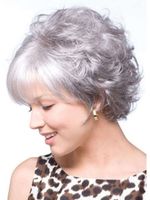 Women's Elegant Retro Holiday Street High Temperature Wire Side Fringe Short Curly Hair Wigs main image 4