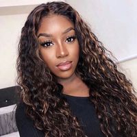 Women's Simple Style Casual High Temperature Wire Centre Parting Long Curly Hair Wigs main image 4