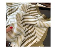 Women's Elegant Simple Style Stripe Mulberry Silk Printing Silk Scarf main image 3