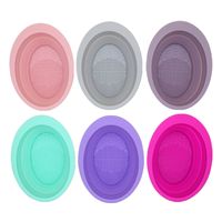 Modern Style Solid Color Silica Gel Mask Bowl 1 Piece main image 4