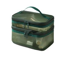 Retro Solid Color Pvc Storage Bag Makeup Bags main image 2