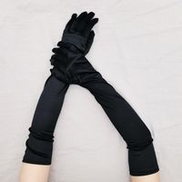 Women's Elegant Solid Color Gloves 1 Set main image 5