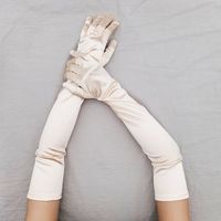 Women's Elegant Solid Color Gloves 1 Set sku image 13