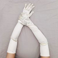 Women's Elegant Solid Color Gloves 1 Set sku image 14