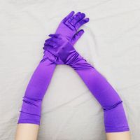 Women's Elegant Solid Color Gloves 1 Set sku image 11