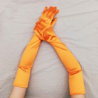 Women's Elegant Solid Color Gloves 1 Set sku image 7