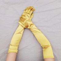 Women's Elegant Solid Color Gloves 1 Set sku image 19