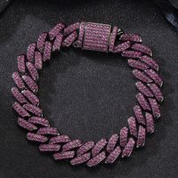 Hip-hop Retro Rock Necklace Alloy Inlay Rhinestones Unisex Bracelets Necklace sku image 1