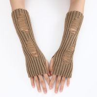Women's Original Design Stripe Gloves 1 Pair sku image 3