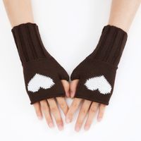 Women's Sweet Heart Shape Gloves 1 Pair sku image 3