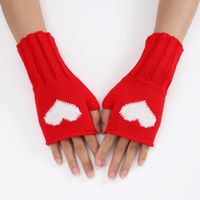 Women's Sweet Heart Shape Gloves 1 Pair main image 1