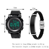 Basic Simple Style Solid Color Buckle Electronic Men's Watches main image 7