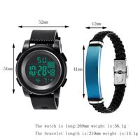 Basic Simple Style Solid Color Buckle Electronic Men's Watches sku image 7