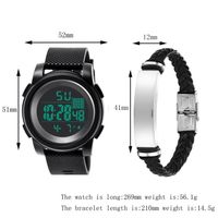 Basic Simple Style Solid Color Buckle Electronic Men's Watches main image 3