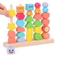 Building Toys Toddler(3-6years) Geometric Wood Toys main image 2
