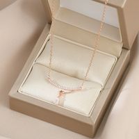 Simple Style Solid Color Copper Plating Gold Plated Pendant Necklace sku image 3