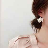 1 Pair Sweet Flower Patchwork Arylic Drop Earrings main image 5