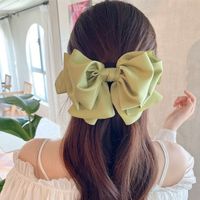 Simple Style Solid Color Bow Knot Cloth Hair Clip main image 5