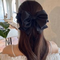 Simple Style Solid Color Bow Knot Cloth Hair Clip main image 4