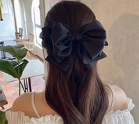 Simple Style Solid Color Bow Knot Cloth Hair Clip sku image 1