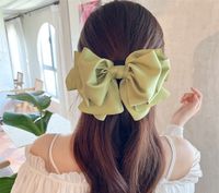 Simple Style Solid Color Bow Knot Cloth Hair Clip sku image 4