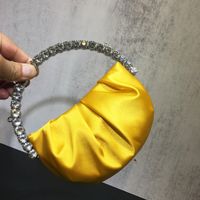 Nylon Solid Color Dumpling Shape Evening Bags sku image 4