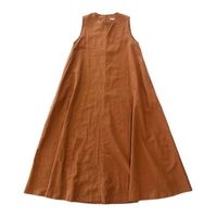 High Quality Spot Loose Big Hem Japanese And Korean Korean Style Pocket Vest Dress Cotton And Linen Dress main image 5