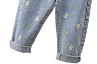 Cute Cartoon Heart Shape Flower Embroidery Cotton Pants & Leggings main image 5