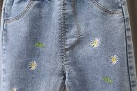 Cute Cartoon Heart Shape Flower Embroidery Cotton Pants & Leggings main image 4